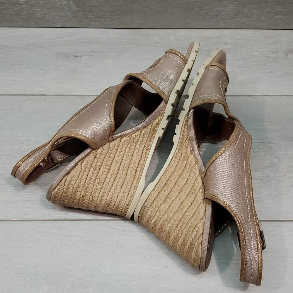 Donald j Pliner Womens Burgos Espadrille Wedge Sandals Shoes sz 9.5M